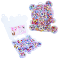 Set creativ margele cutie plastic ursulet